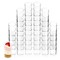 50 Pack Mini Slanted Dessert Cups for Appetizers, Parties, and Weddings, Plastic Shot Glasses (2.5 oz)